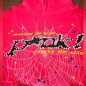 Sp5der hoodie pink p*nk ever used